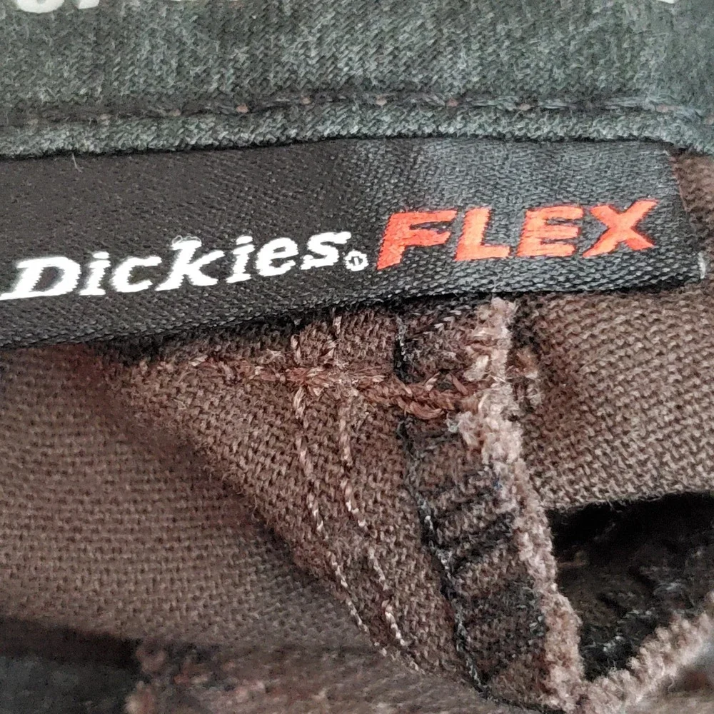 Dickies Men Pants 30X32 Brown Chino Twill FLEX Work Pants Logo 31